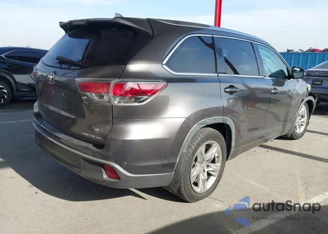 2014 Toyota Highlander Limited V6 z USA, uszkodzony, nr VIN 5TDDKRFHXES018247